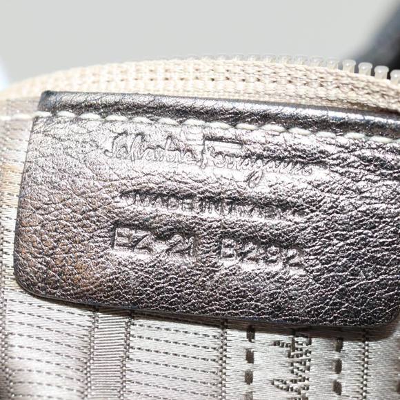 Salvatore Ferragamo Hand Bag Leather Gold Tone Auth bs15051 - Picture 11 of 16